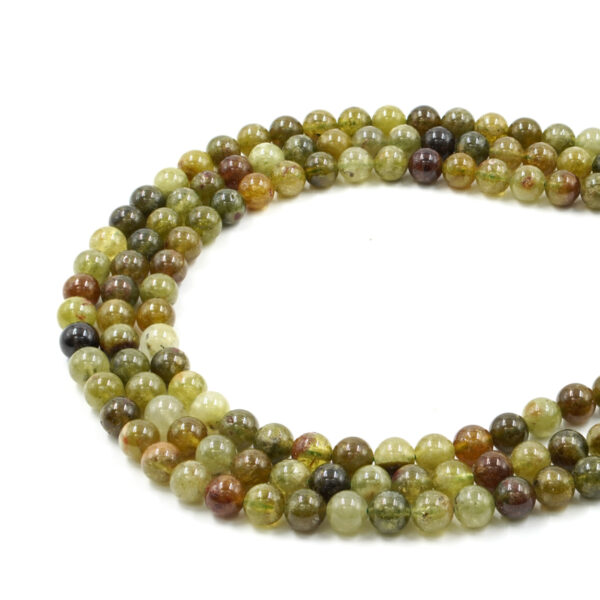 Green Garnet strands round beads 6mm to 10mm – A-Quality