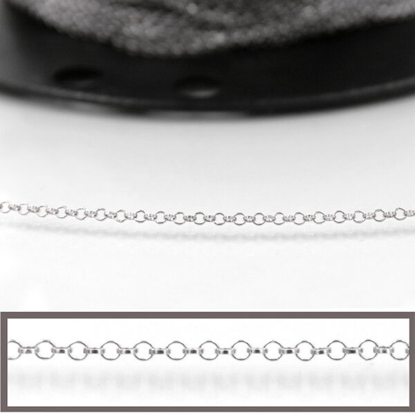 Sterling Silver rolo’ chain diameter 1,65mm – Silver Color