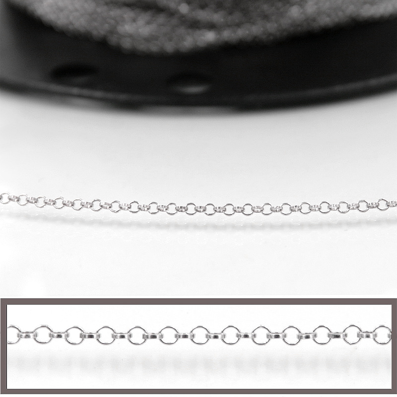 Catena Rolo' in argento diametro 1,65mm – Argentato