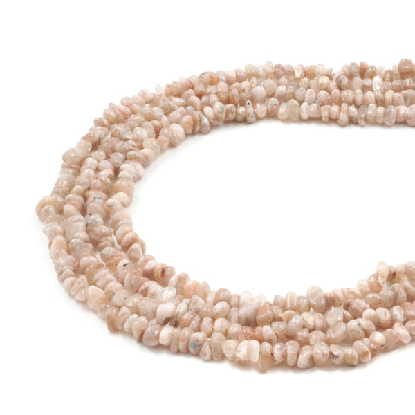 Sunstone strands chips 6x3mm
