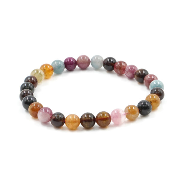 Multicolor Tourmaline Bracelet round 6-7mm
