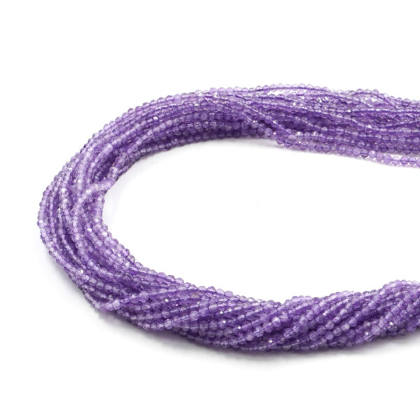 Amethyst strand faceted round 2-2,5mm
