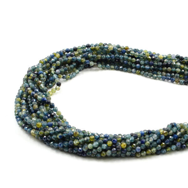 Sapphires strand faceted round 3mm