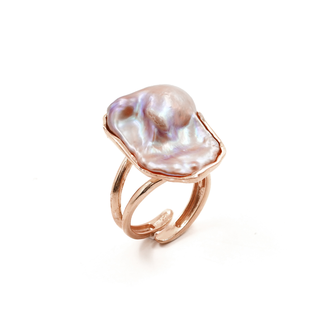 Anello Argento con perla – Rosè