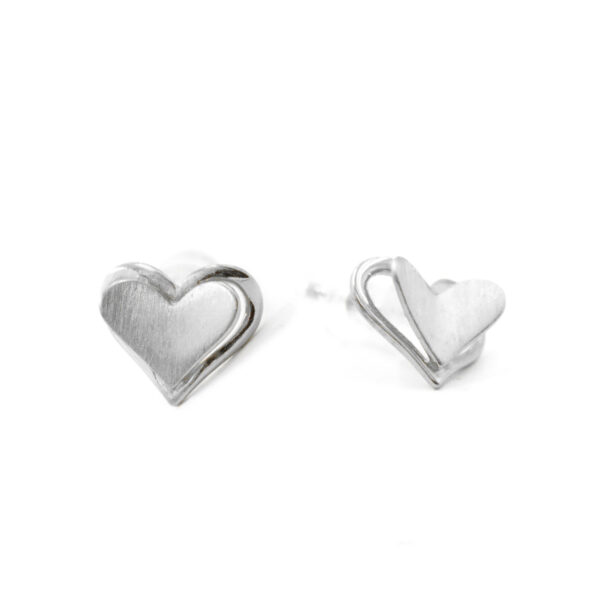Orecchini Argento Cuore – Rodiato