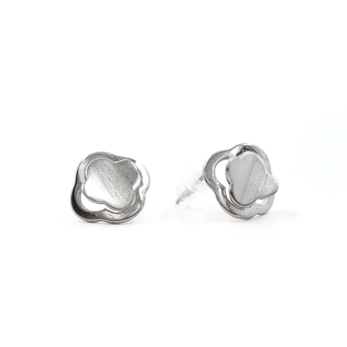 Orecchini Argento Quadrifoglio – Dorato