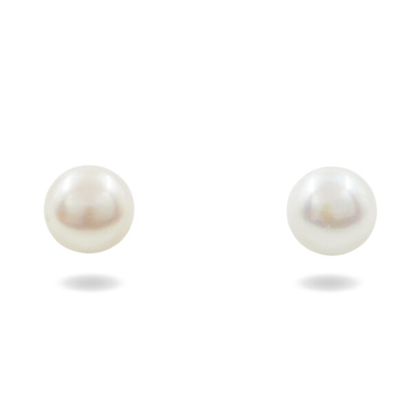 Orecchini Argento con perle – Rodiato