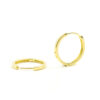 Orecchini Argento anelli 18mm – Dorato
