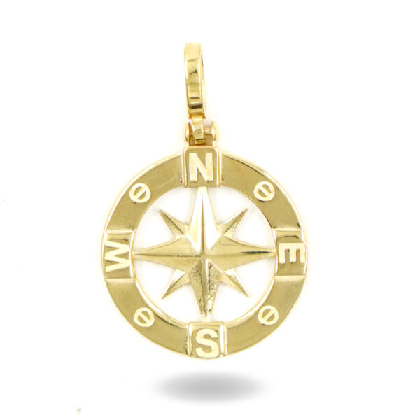 Pendente Argento Rosa dei Venti – Dorato