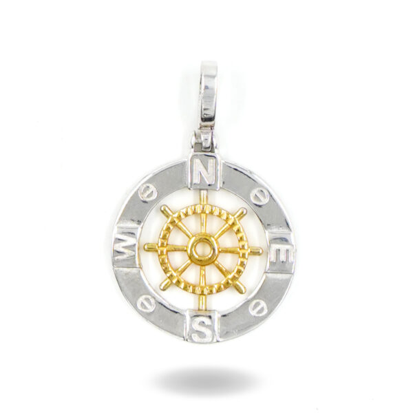 Pendente Argento Timone – Bicolore