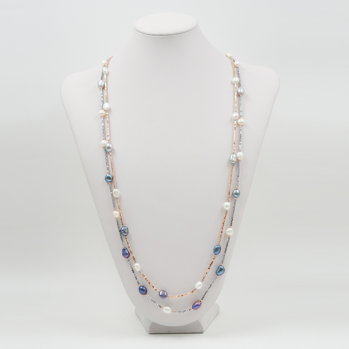 Collana in ematite e perle - immagine 5