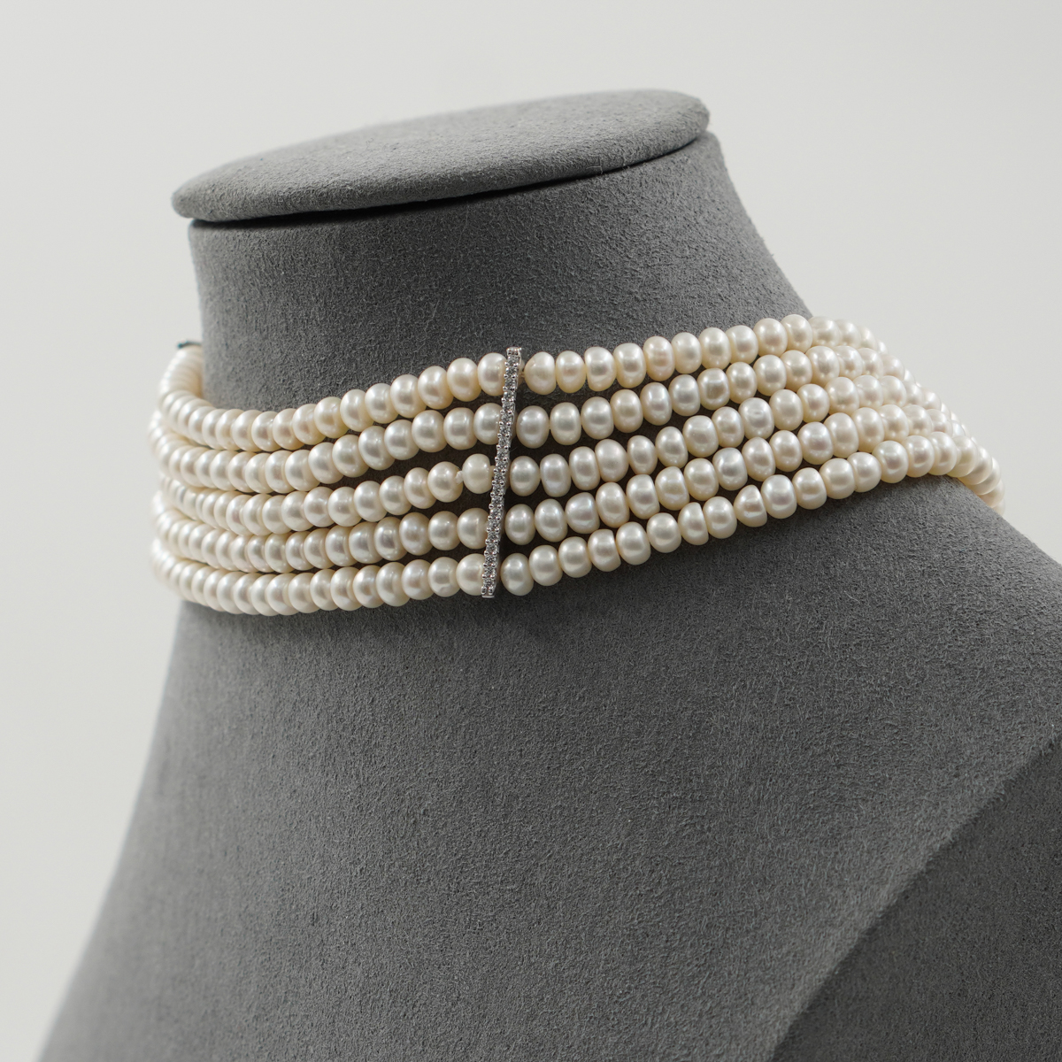 Collana perle, chiusura argento - immagine 2