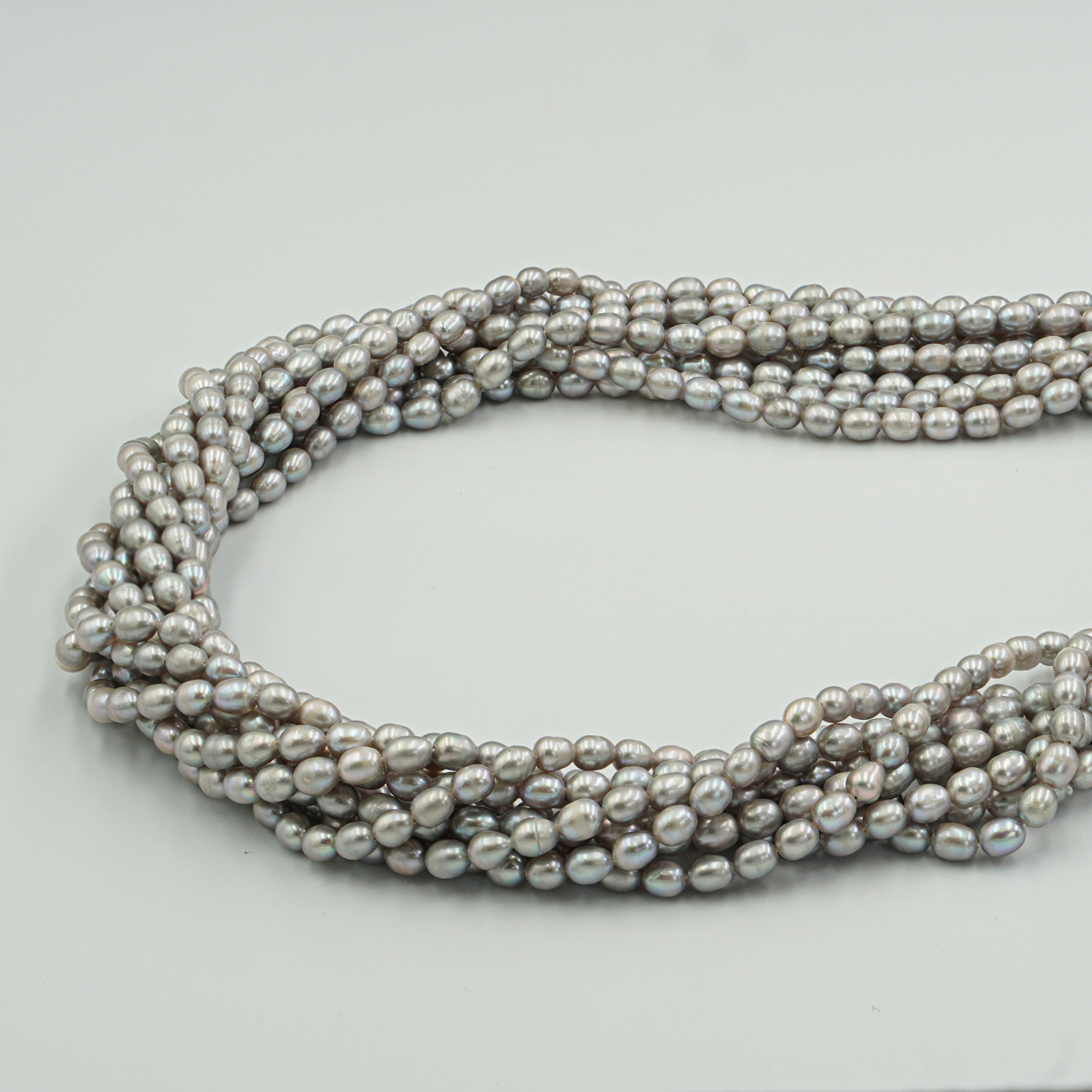 Perle Acqua Dolce fili riso 4-4,5mm – Grigio