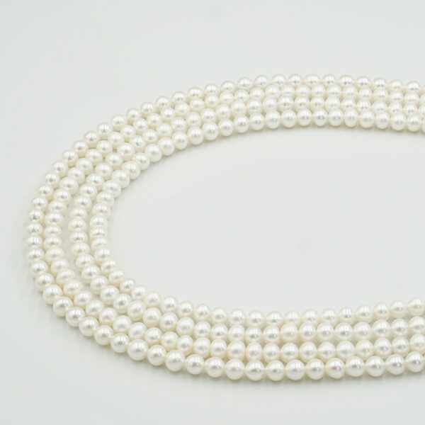 Perle Acqua Dolce fili tondi 4,5-5mm