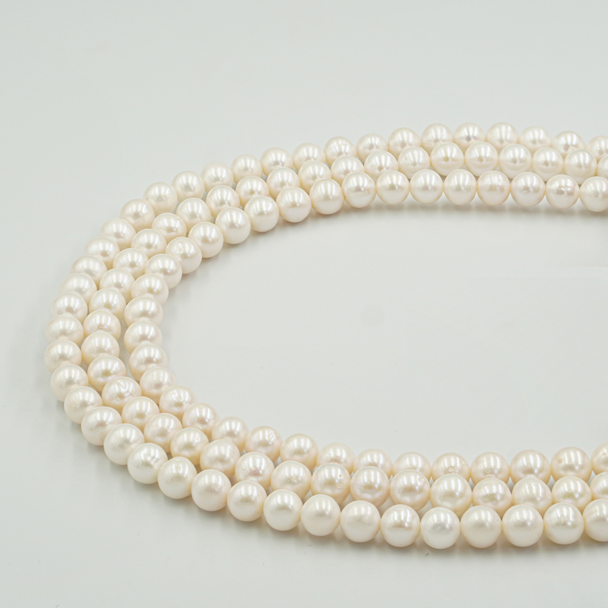 Fresh Water Pearls strands round beads 7,5-8mm