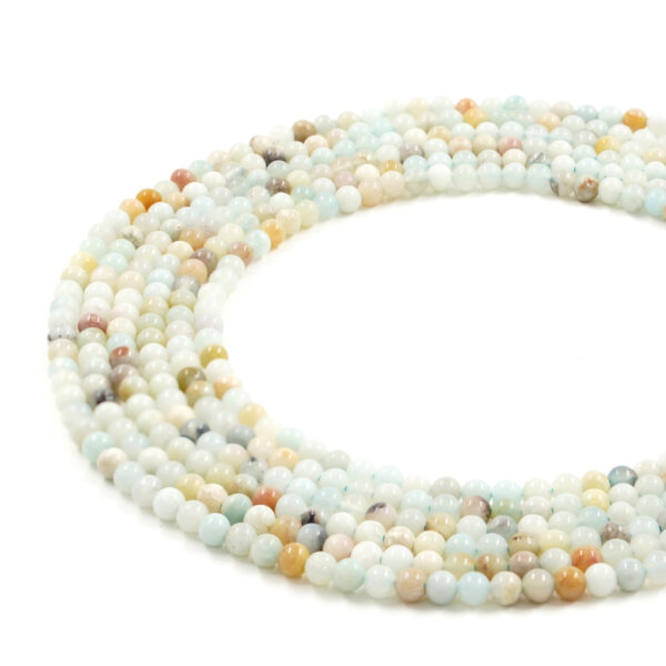 Amazzonite Multicolor filo tondo 6mm