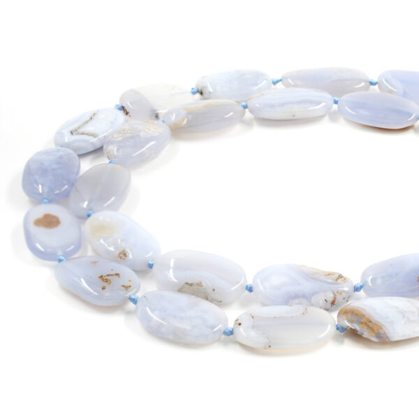 Agata Blue Lace fili ovali misure varie