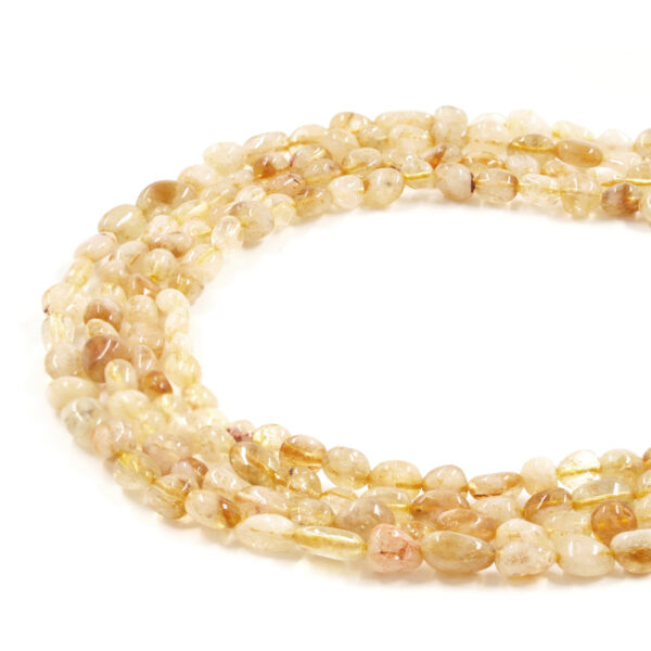 Citrine Quartz strands stone shape size 10x8mm