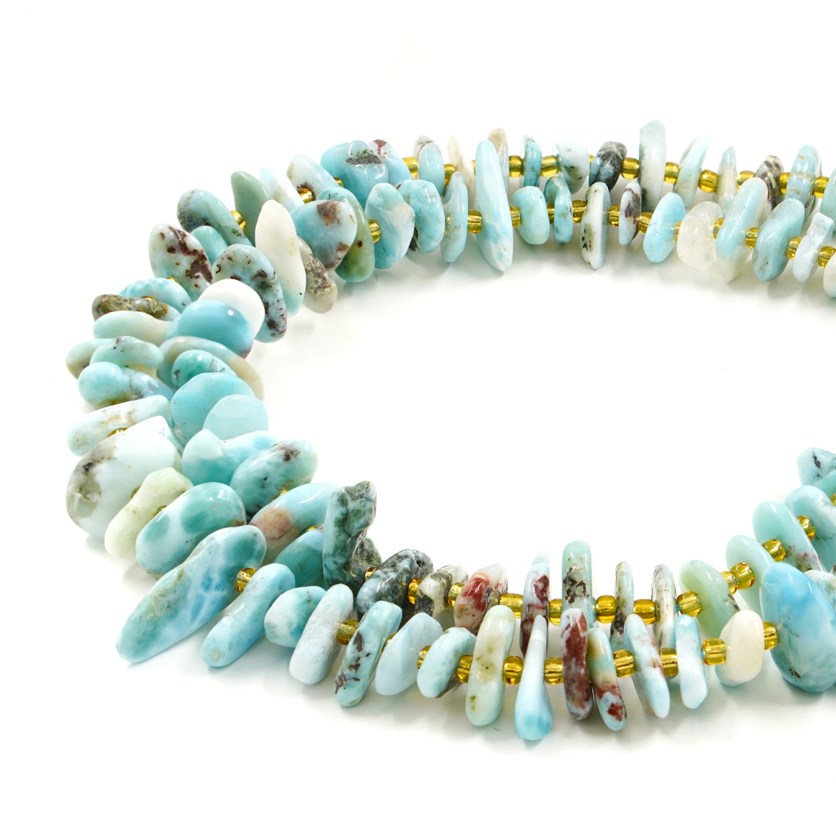 Larimar fili chips 16x12mm