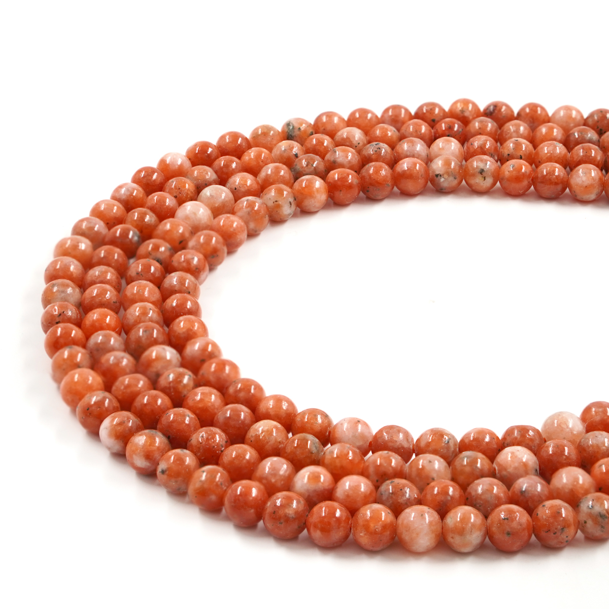 Calcite Arancio filo tondo 8mm