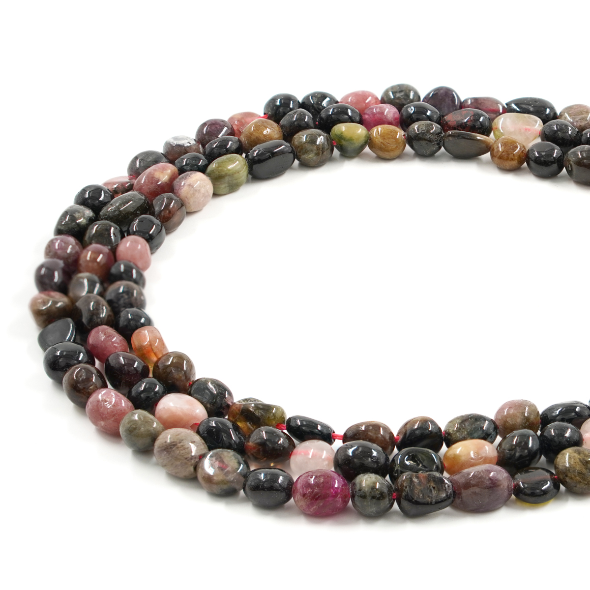 Tormalina Multicolor fili sassi 10x8mm