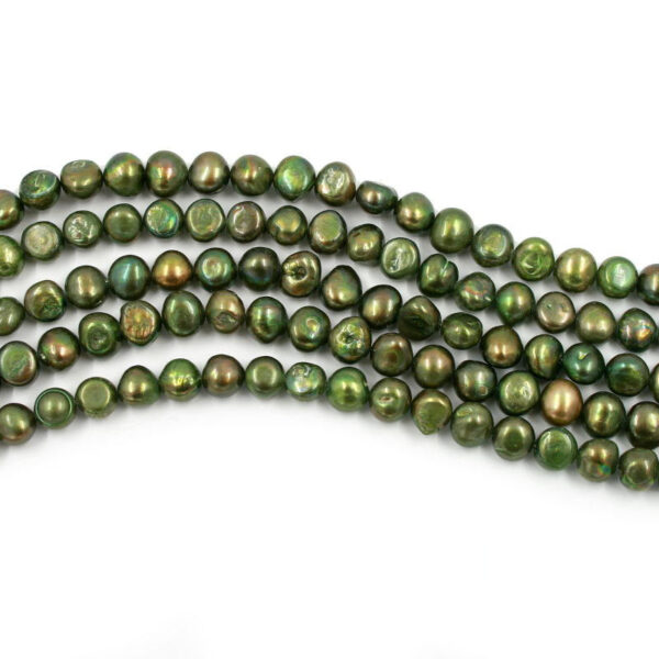 Perle Acqua Dolce fili scaramazze 9-10mm – Verde
