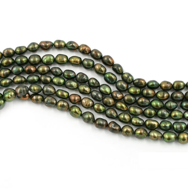Perle Acqua Dolce fili scaramazze 9-10mm – Verde