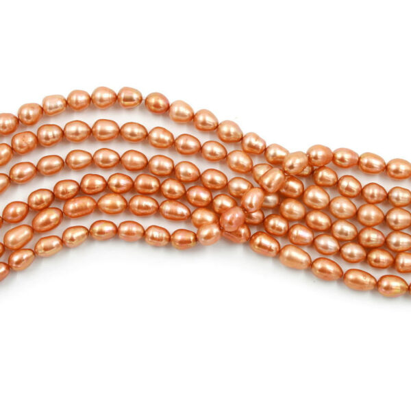 Perle Acqua Dolce fili riso 6-7mm – Bronzo