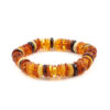 Elastic Bracelet Baltic Amber washer 10mm