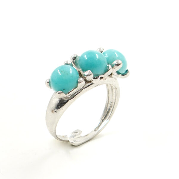 Trilogy Argento con amazzonite &ndash; Rodiato