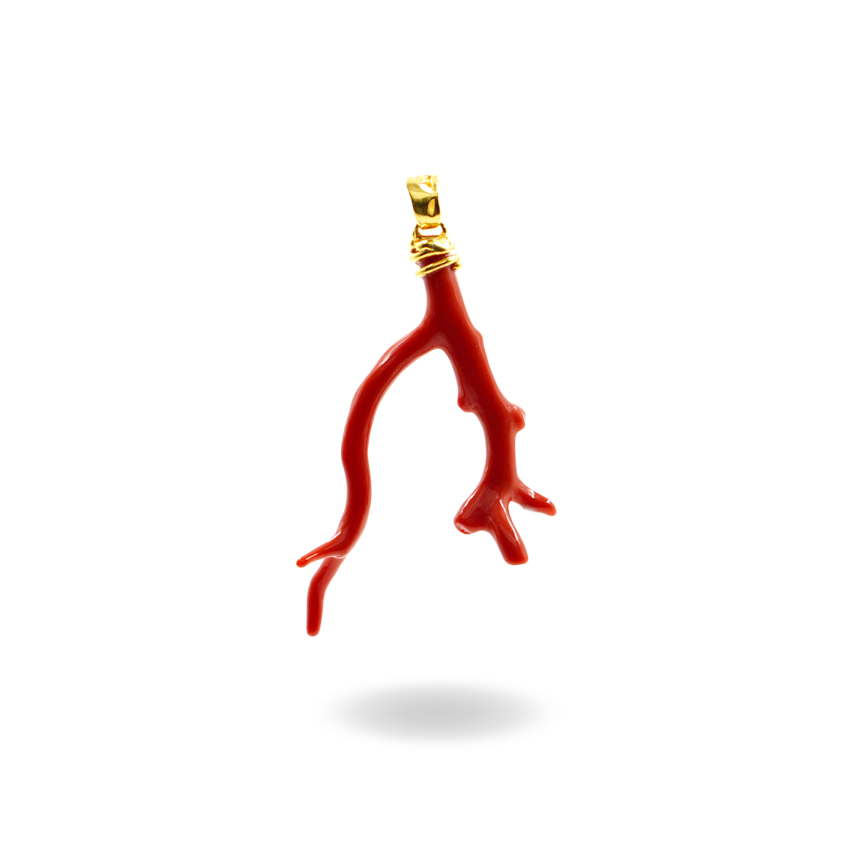 Pendente Argento ramo corallo II Qualità – Dorato