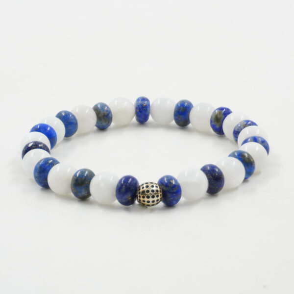 Bracciale Elastico lapis, pietra di Luna