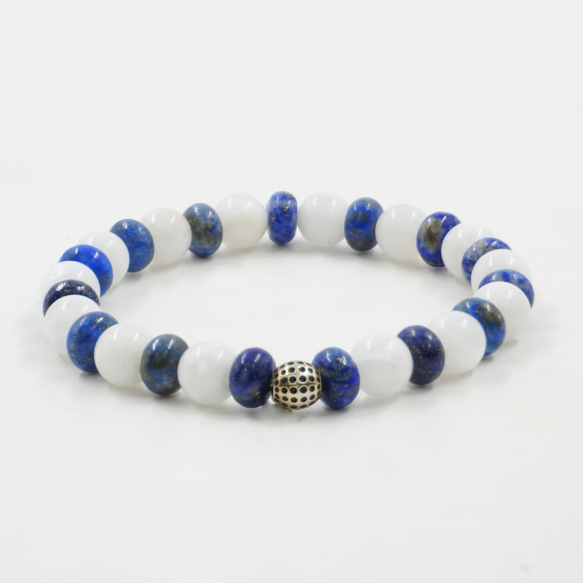 Bracciale Elastico lapis, pietra di Luna