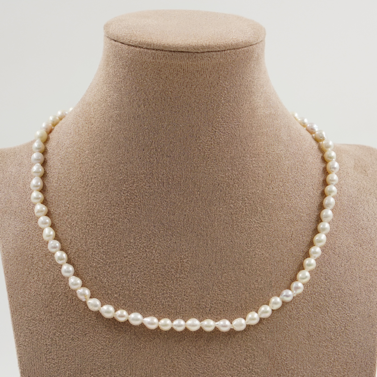 Collana perle, chiusura argento dorato - immagine 3