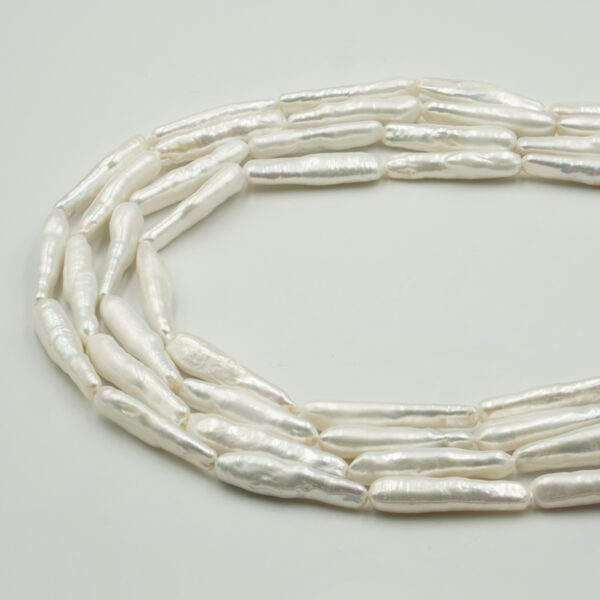 Perle Acqua Dolce fili cannette barocche 6x25mm