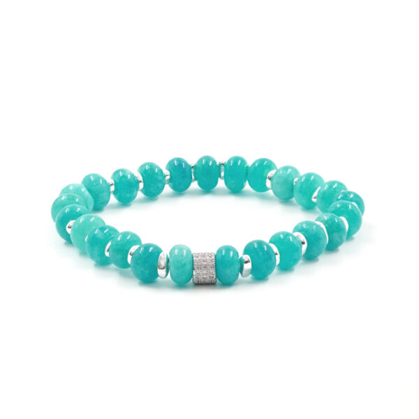 Bracciale Elastico Giada Verde