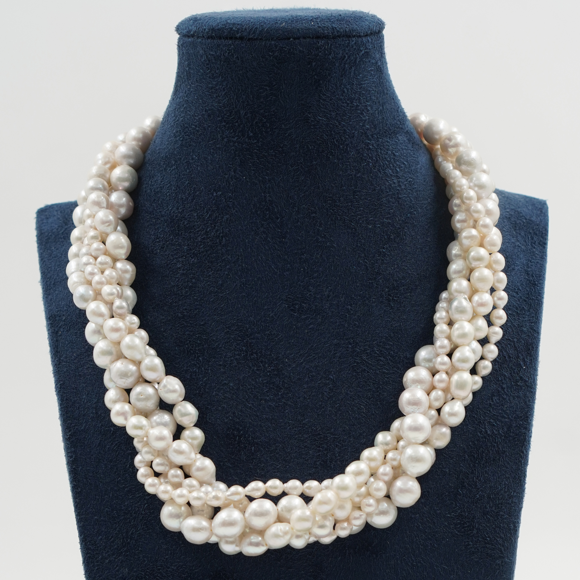 Collana perle con chiusura argento rodiato - immagine 2