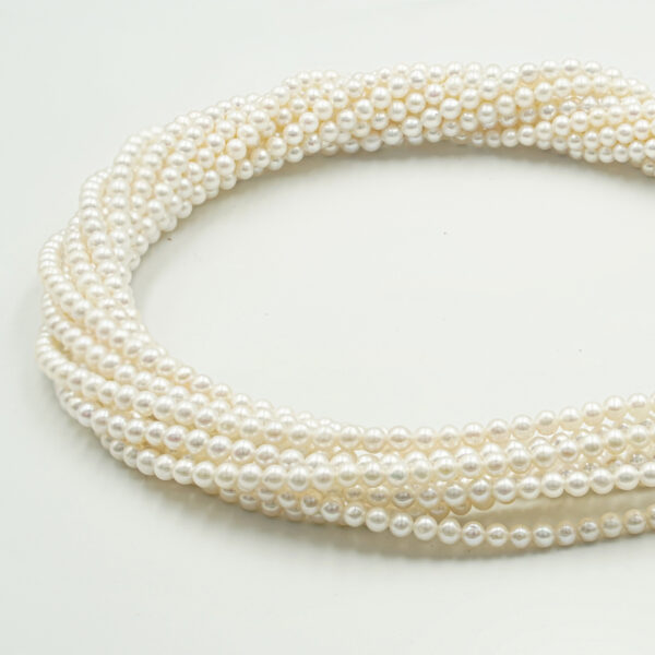 Perle Acqua Dolce filo tondo 3,5-4mm