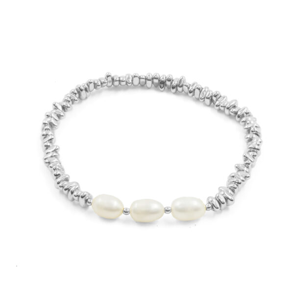 Bracciale Elastico Ematite Silver, perle