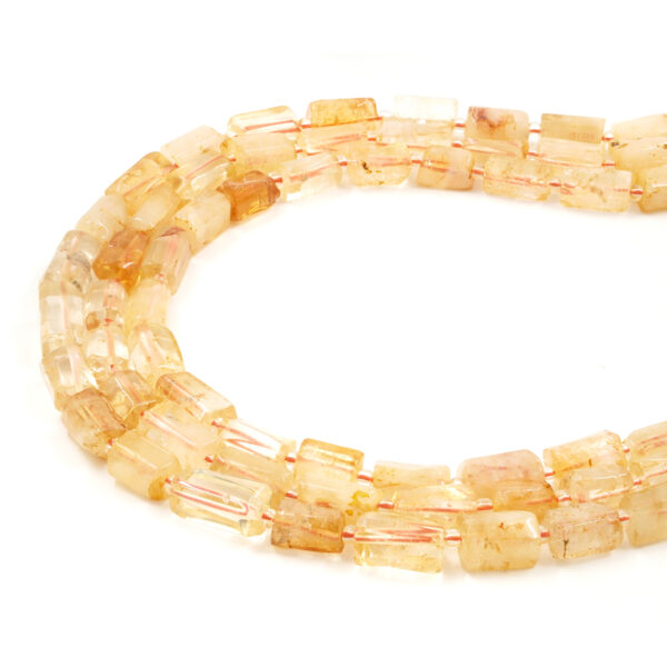Citrino fili cilindri sfaccettati 12x8mm