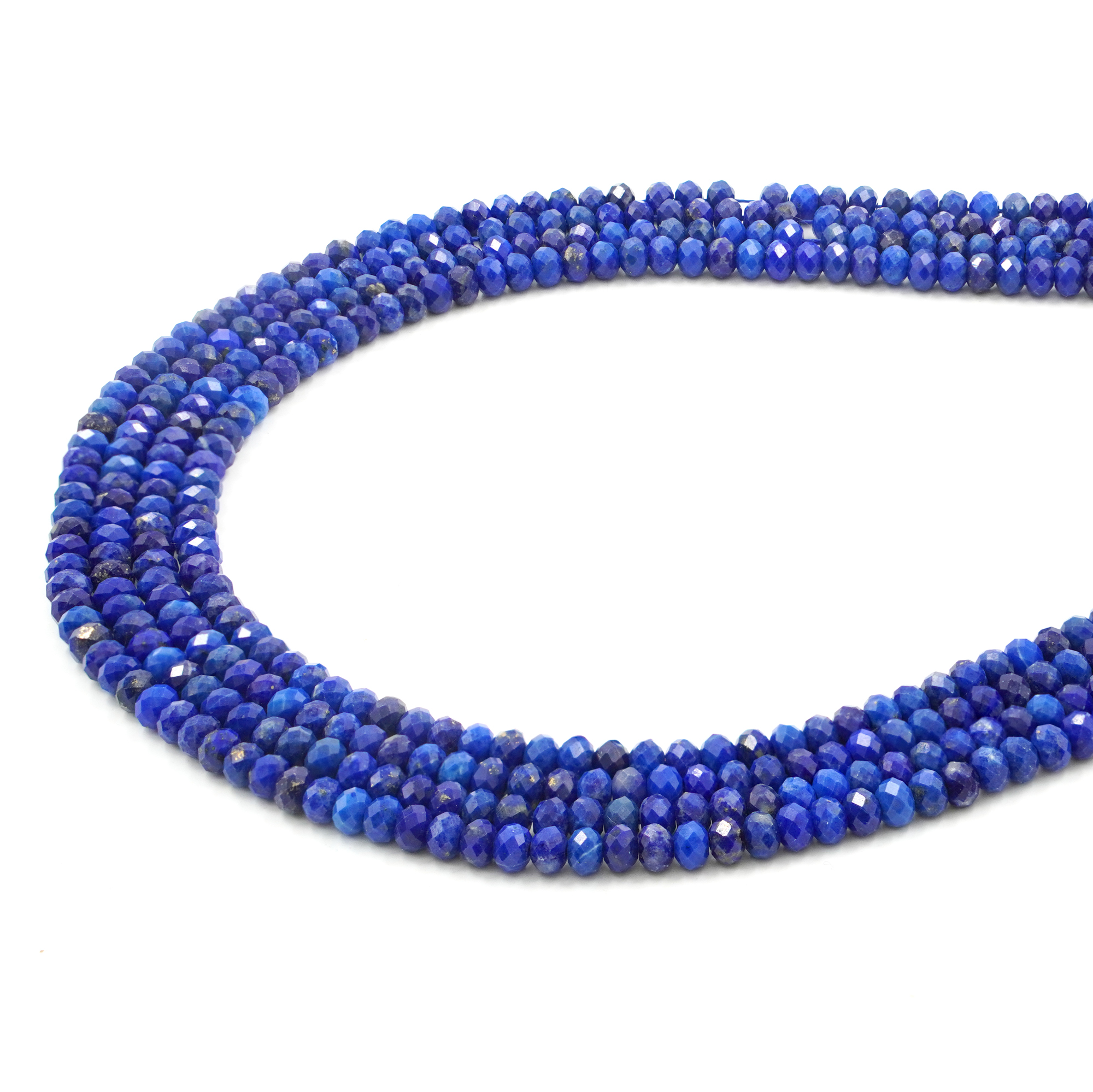 Lapis fili rondelle sfaccettate 4x3mm Qualità AA