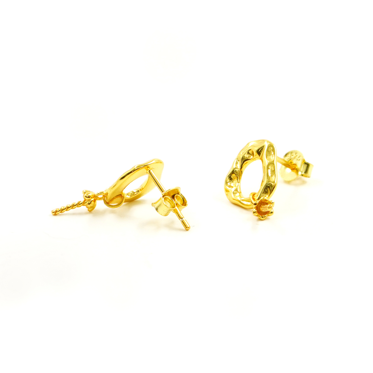 Orecchini in Argento goccia – Dorato