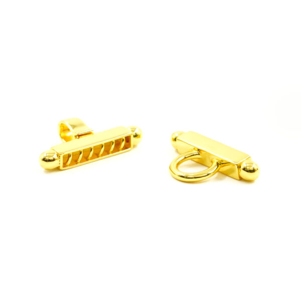 Sterling silver clasp H shape with 6 hooks - Golden Bath