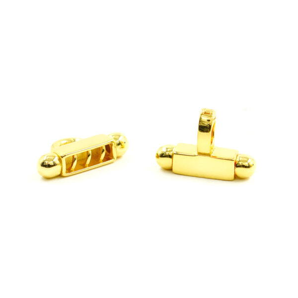 Sterling silver clasp H shape with 3 hooks - Golden Bath