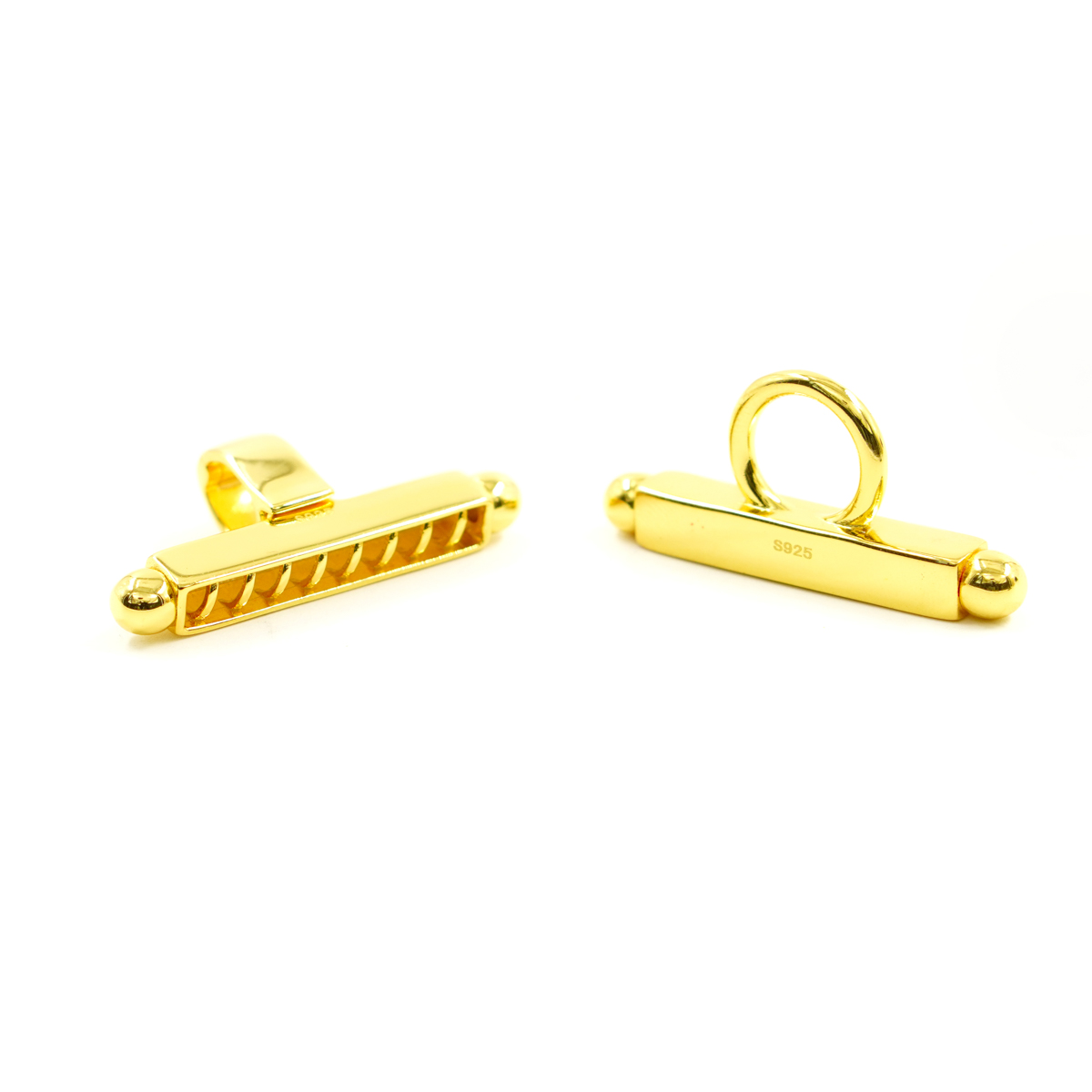 Sterling silver clasp H shape with 8 hooks - Golden Bath